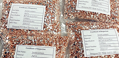 تحویل پایدار برای پرچ های نقره ای AgCu Bimetal