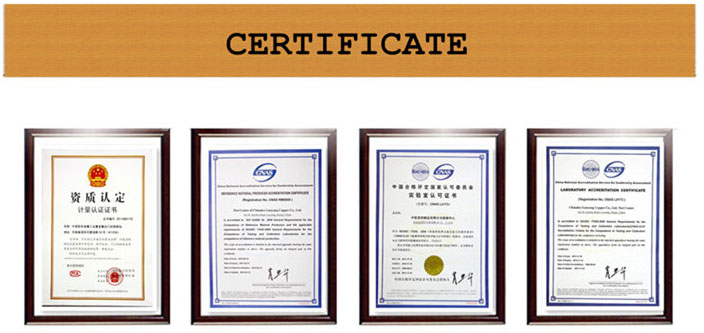 پرچ های استیل جامد certificate