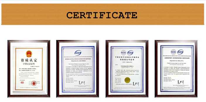 سیم پیچ برنجی H80 certificate